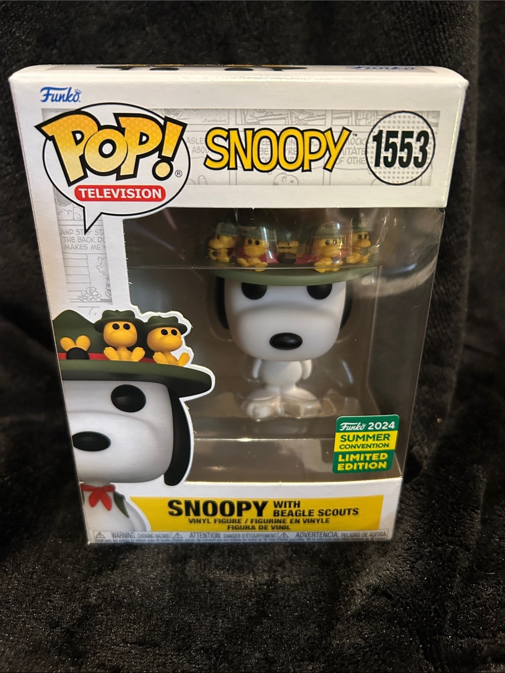 New 2024 Funko Pop summer convention Limited edition #1553 Snoopy with Beagle